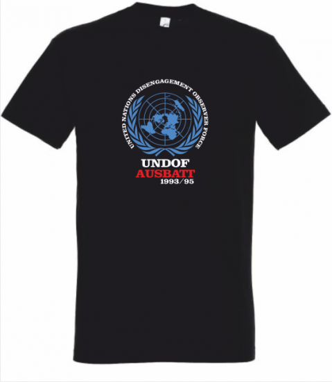 T-Shirt UNDOF AUSBATT schwarz UN sign - zum Schließen ins Bild klicken