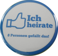 JGA Button ich heirate