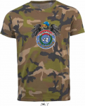 T-Shirt UN Veterans Camouflage Logo mit Adler groß