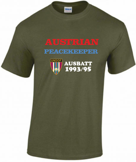 T-Shirt AUSBATT Peacekeeper military - Click Image to Close