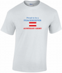 T-Shirt Peacekeeper AUSTRIAN FLAG 2 white