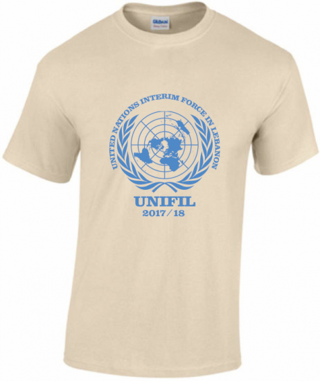 T-Shirt UNIFIL desert UN sign - zum Schließen ins Bild klicken