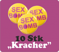 10 er Pack Buttons "Sex Bomb"