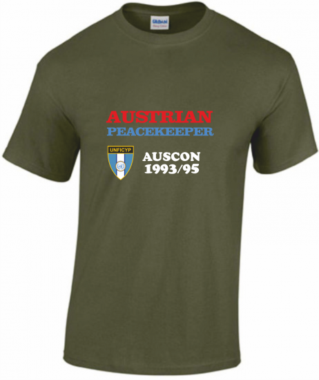 T-Shirt UNFICYP AUSCON mit Wappen military - zum Schließen ins Bild klicken