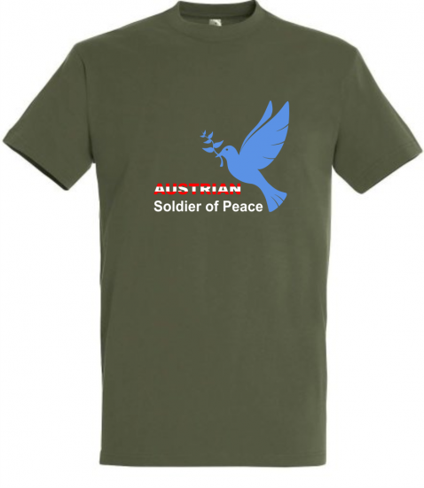 Peacekeeper T-Shirt Austrian Soldier of Peace military - zum Schließen ins Bild klicken