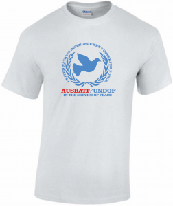 T-shirt UNDOF AUSBATT white Peace pigeon