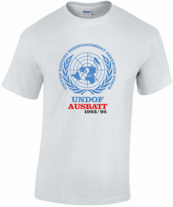 T-Shirt UNDOF AUSBATT white UN Sign