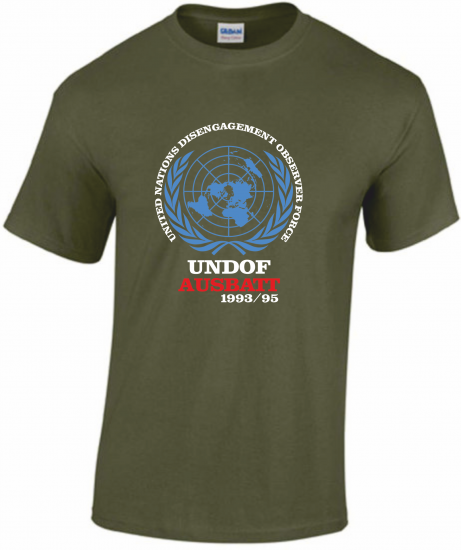 T-Shirt UNDOF AUSBATT military UN sign - Click Image to Close