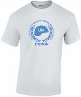 T-Shirt UNDOF AUSBATT white - blue helmet