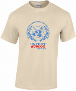 T-Shirt UNFICYP AUSCON desert UN sign