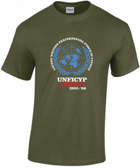 T-Shirt UNFICYP AUSCON military UN sign - Click Image to Close
