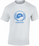 T-Shirt UNFICYP white - blue helmet