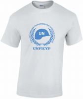 T-shirt UNFICYP white - blue helmet