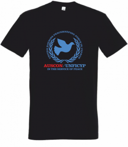 T-Shirt UNFICYP AUSCON schwarz - Friedenstaube