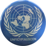 Button Peacekeeper UNFICYP/AUSCON UN-Flagge