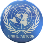 Button Peacekeeper UNIFIL/AUTCON UN-Flagge