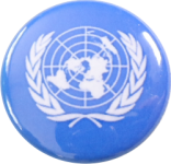 Button Peacekeeper UN-Flagge