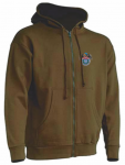 Sweatjacke Kapuze UN Veterans Logo mit Adler klein (3 Farben)