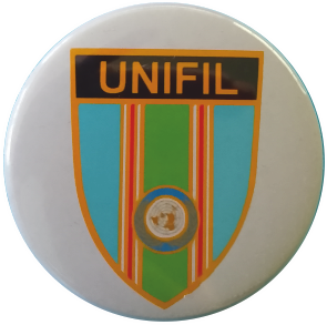 Button Peacekeeper UNIFIL Wappen - zum Schließen ins Bild klicken